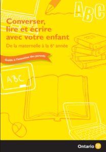 Converser, lire et écrire avec votre enfant